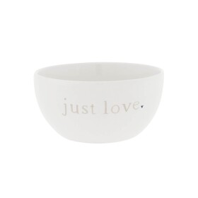 Bastion Collections Keramická miska White / Just love 300 ml