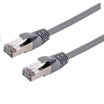 C-tech patchcord Cat6a S/FTP 0.5 m sivá (8954125015246)