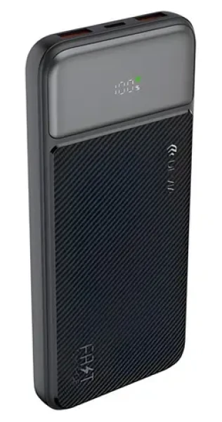 Devia SMART Series čierna / Powerbanka / 10000 mAh / PD 20W / displej (6942297111547)