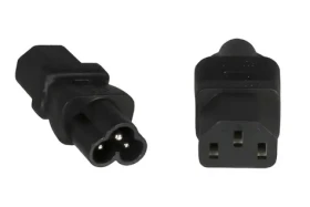 PremiumCord Adaptér IEC C13 F - IEC C6 M čierny / Adaptér / 230 V / 2,5 A (kpsr-02)