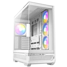 Antec C7 ARGB biela / E-ATX / 2x USB-A / 1x USB-C / 3x 120mm ARGB + 1x 140mm ARGB / bez zdroja / priehľadná bočnica (0-761345-10136-3)