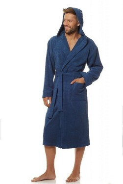 L&L 2104 Pánsky župan 4XL Námořnictvo 4XL-188/136/128