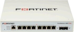 Fortinet FORTINET FS-108F L2 Switch - 8 x GE RJ45 jungtys 2 x GE SFP Fanless 12V/3A power adapter of input voltage 100