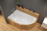 Asymetrická vaňa Laguna Fortuna Plus 170x100 cm akrylát ľavá FO1700LPLUS FO1700LPLUS