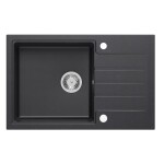 Dřez Quadron PETER111 černá nerez elem HCQP7850CZK PETER111BLNRZ