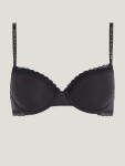 Dámska podprsenka TONAL LACE DEMI-CUP BRA UW0UW04546 BDS Black - Tommy Hilfiger 75B