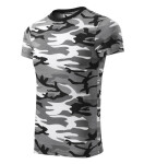 Maskáčové tričko unisex maskáčová sivá 3XL