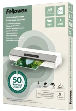 Fellowes A5 Light / Laminovacia fólia / 100ks / lesklá (100143440)