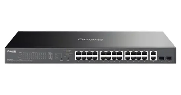 TP-LINK ES228GP / Switch / 26x GLAN / 24x PoE+ / 2x SFP+ / Omada (ES228GP)
