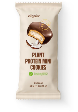Vilgain Plant Protein Mini Cookies BIO – kokos 50 g (2 x 25 g)
