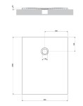 OMNIRES - AQUAPURE liaty mramor - vanička protišmyková, 80 x 100 cm, biela mat AQUAPURE80-100BM