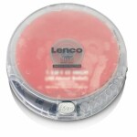 Lenco CD-202TR transparentný / prenosný CD prehrávač / Audio-CD/ MP3-CD / 3.5 mm jack / CDamp;CD-Ramp;CD-RW (CD-202TR)