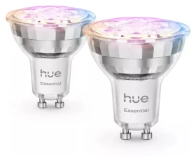 Philips Hue Essential WCA GU10 2 ks / Inteligentná LED žiarovka / 4,7 W / 345 lm / 2200-6500 K / 16 mil. farieb / Bluetooth (SKL000509943)