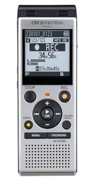 OM System WS-882 strieborná / Digitálny záznamník (V420330SE000)