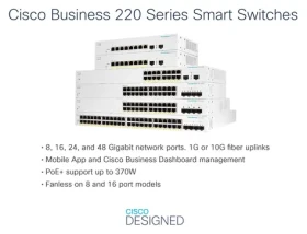Cisco CBS220-16P-2G / Switch / 16x GbE PoE+ / 2x SFP / managed (CBS220-16P-2G-EU)