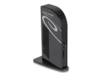 DeLock USB-C Triple Display čierna / Dokovacia stanica / 3× 4K 60Hz / HDMI + DisplayPort / PD 96W / 5× USB / LAN (88051)