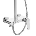 INVENA - Sprchový stĺp s batériou, Alonia Trend, chróm AU-70-D01-V