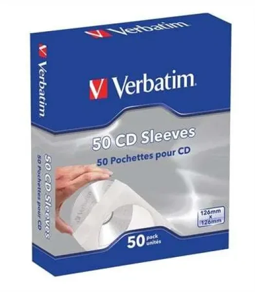 Verbatim papierové obaly na CD a DVD / Obal / 50 ks (49992)