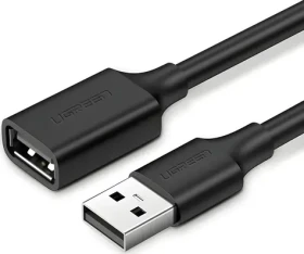 Ugreen Prepojovací kábel USB-A (M) - USB-A (M) 1,5 m čierna / USB kábel (UGR396BLK)