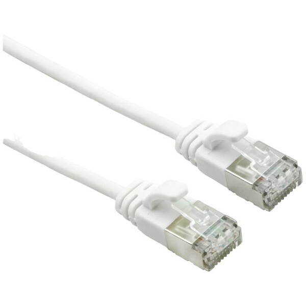 Roline 21.15.1705 RJ45 sieťové káble, prepojovacie káble CAT 6A U/FTP 5.00 m biela netienený, bez halogénov, samozhášavý 1 ks; 21.15.1705