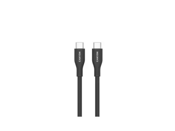 Canyon CC60SC10 čierna / Kábel USB-C / PD 60 W / 480 Mbps / 1 m (CNS-CC60SC10B)