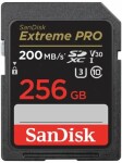 SanDisk Extreme PRO SDXC 256GB / Class 10 / rýchlosť prenosu 200 MB/s / vhodné pre 8K (SDSDXXD-256G-GN4IN)