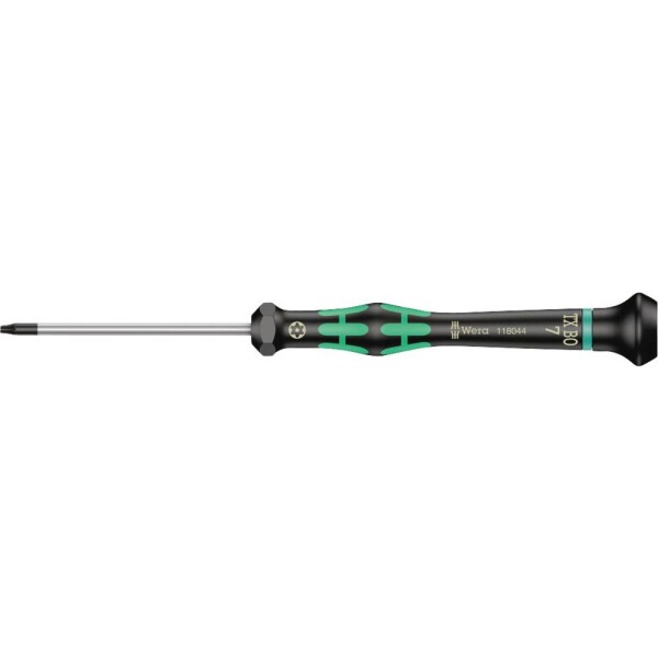 Wera 2067 pre elektroniku a jemnú mechaniku skrutkovač Torx Veľkosť skrutkovača TR 7 Dĺžka drieku: 60 mm; 05118044001