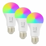 IMMAX NEO SMART sada 3x žiarovka LED E27 11W RGB+CCT farebná a biela / stmievateľná / Zigbee / TUYA (07743C)