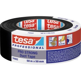 Tesa Duct Tape PRO-STRONG 74662-00002-00 inštalačné izolačná páska čierna (d x š) 50 m x 50 mm 1 ks; 74662-00002-00