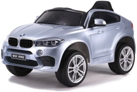 Mamido Elektrické autíčko BMW X6 M lakované strieborné