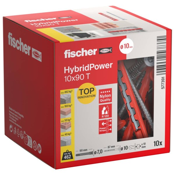 Fischer HybridPower sada hmoždiniek 90 mm 577391 10 ks; 577391