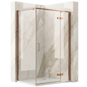 REA - Sprchovací kút Bruno 120x90 Brush Copper REA-K3605
