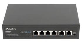 Lanberg RSFE-4P-2FE-60 / Switch / 6- Port / 100 Mbps / 4X PoE + / 60 W / 10 "/19" (RSFE-4P-2FE-60)