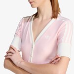 Tričko adidas V-Neck Shirt With Buttons Sandy Pink S
