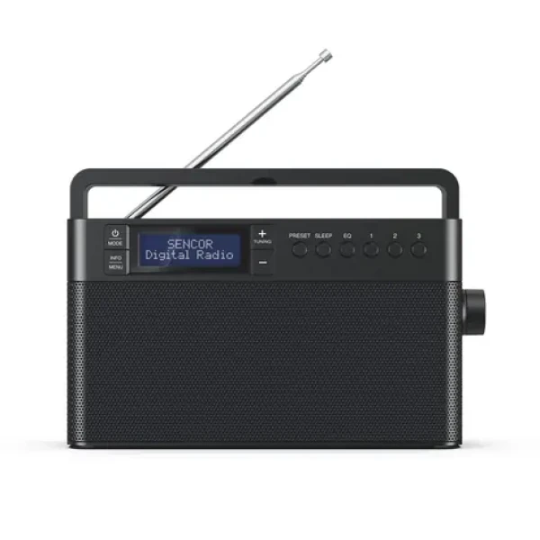 Sencor SRD 7810 čierna / Prenosné rádio / DAB+ / FM / Bluetooth / USB-C (8590669401376)