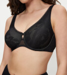 WILD ROSE SENSATION - Minimalizačná podprsenka pre hladký, opticky menší dekolt Triumph BLACK 90F