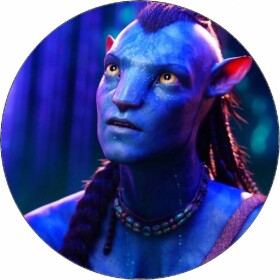 Jedlý papír Avatar tvár Neytiri 19,5 cm - Pictu Hap - Pictu Hap
