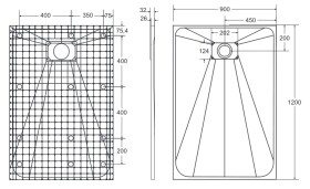 BESCO - Obdĺžniková sprchová vanička VEXO - biela - Farba - Biela, Nožičky k vani - Bez nožičiek, Rozmer A - 120 cm, Rozmer B - 90 cm VEXOOWD1290W