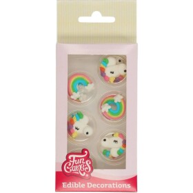 Cukrové zdobenie 12 ks Unicorn - FunCakes - FunCakes