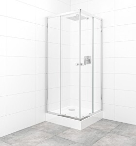 SAT - Set sprchovacieho kúta a vaničky, štvorec 80x80 cm Multi Basic SIKOBKMUQ80CRT SIKOBKMUQ80CRT