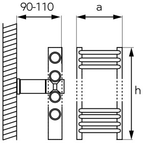 NOVASERVIS - Vykurovacie teleso rovné - biele 450/1200/R,1