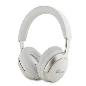 Guess PU Leather Script Logo ANC/ENC Bezdrôtové Slúchadlá White (57983122348)