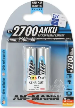 Ansmann 2700 AA / Akumulátor / NiMH / 2 500 mAh / 2 ks (5030852)