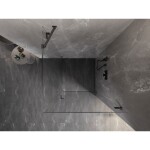 MEXEN/S - Lunar-B sprchovací kút dvere krídlové pravá 100 x 100, transparent, grafit kartáčovaná 832-100-100-66-00-P