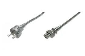 Digitus čierny / Napájací kábel / CEE 7/7 / IEC C5 / 0,75 m (AK-440115-008-S)