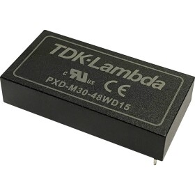 TDK PXD-M30-48WS05 DC / DC menič napätia 5 V/DC 9 V/DC 6.0 A 30 W Počet výstupov: 1 x; PXD-M30-48WS05