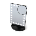 RIO 21 LED Touch Dimmable Cosmteic Mirror / Kompaktné kozmetické zrkadlo / 1x a 10x zväčšenie / stmievacie (RIO-MMSP)