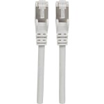 Intellinet 741040 RJ45 sieťové káble, prepojovacie káble CAT 6A S/FTP 10.00 m sivá fóliové tienenie, tienenie pletivom, tienený, bez halogénov 1 ks; 741040