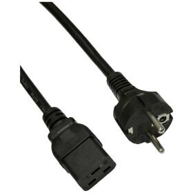 Akyga napájací prepojovací kábel [1x IEC C19 zásuvka 16 A - 1x DE schuko zástrčka] 1.80 m čierna; AK-UP-01