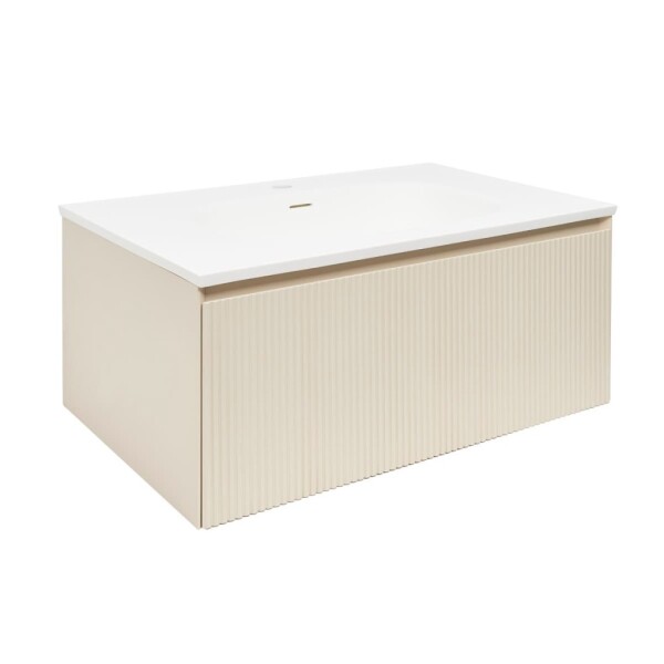 Kúpeľňová skrinka s umývadlom Naturel Austen 80x35x52 cm beige mat Naturel Austen80BG AUSTEN80BG